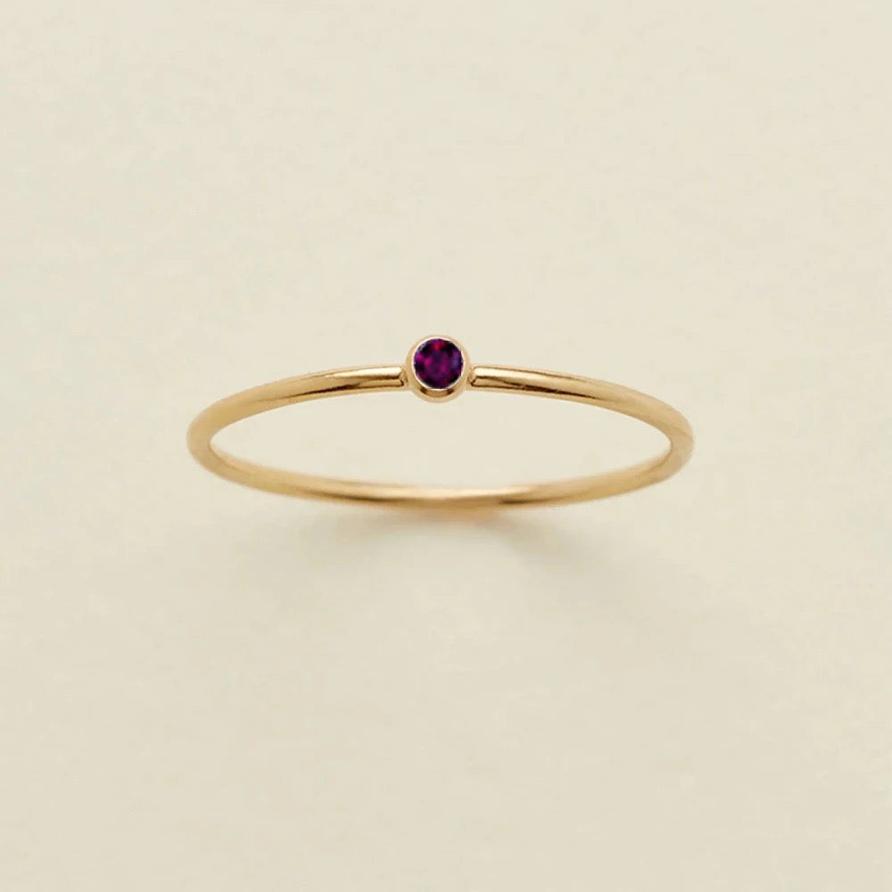 Valentina™| Anello con pietra di nascita