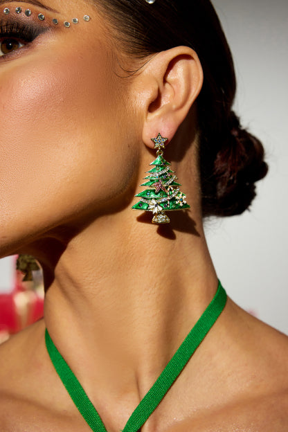 Valentina™| Orecchini con diamanti a forma di albero di Natale