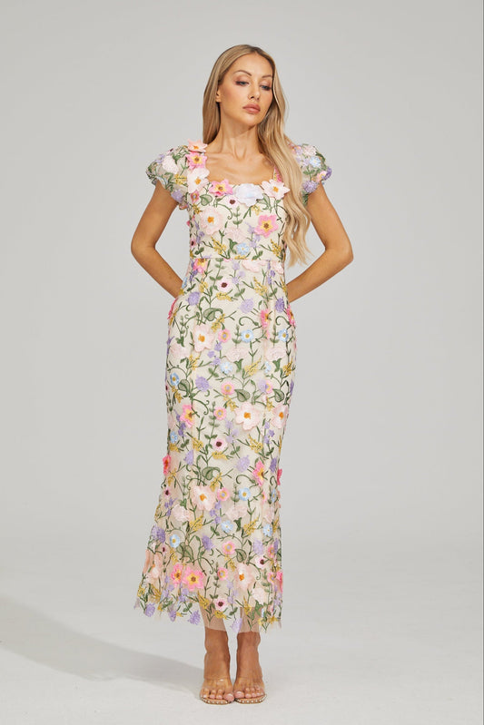 Valentina™| Maxi abito ricamato