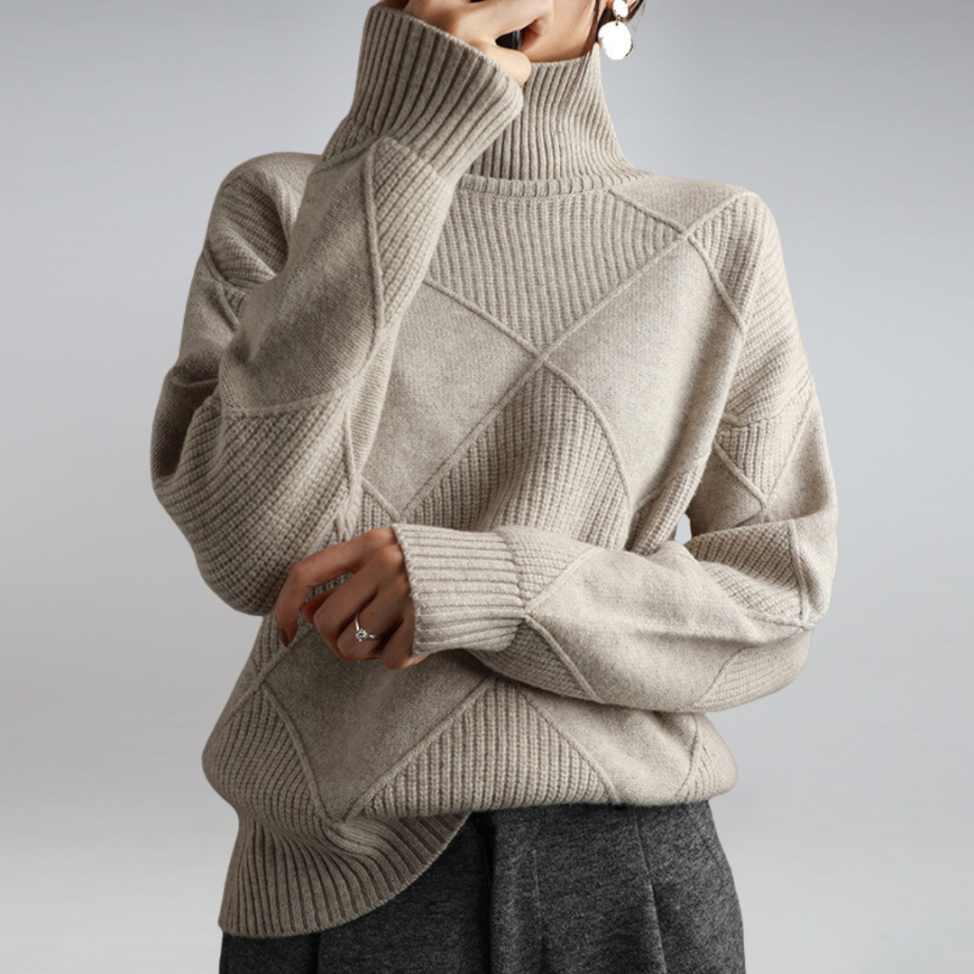 Adelle™ | Pullover con Collo Alto Confortevole