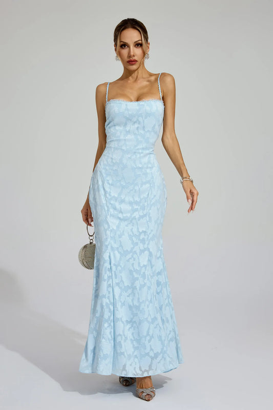 Cressida - Lace-up Maxi Dress