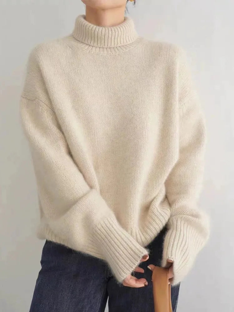 Valentina™ – Maglione elegante con collo alto per le giornate autunnali