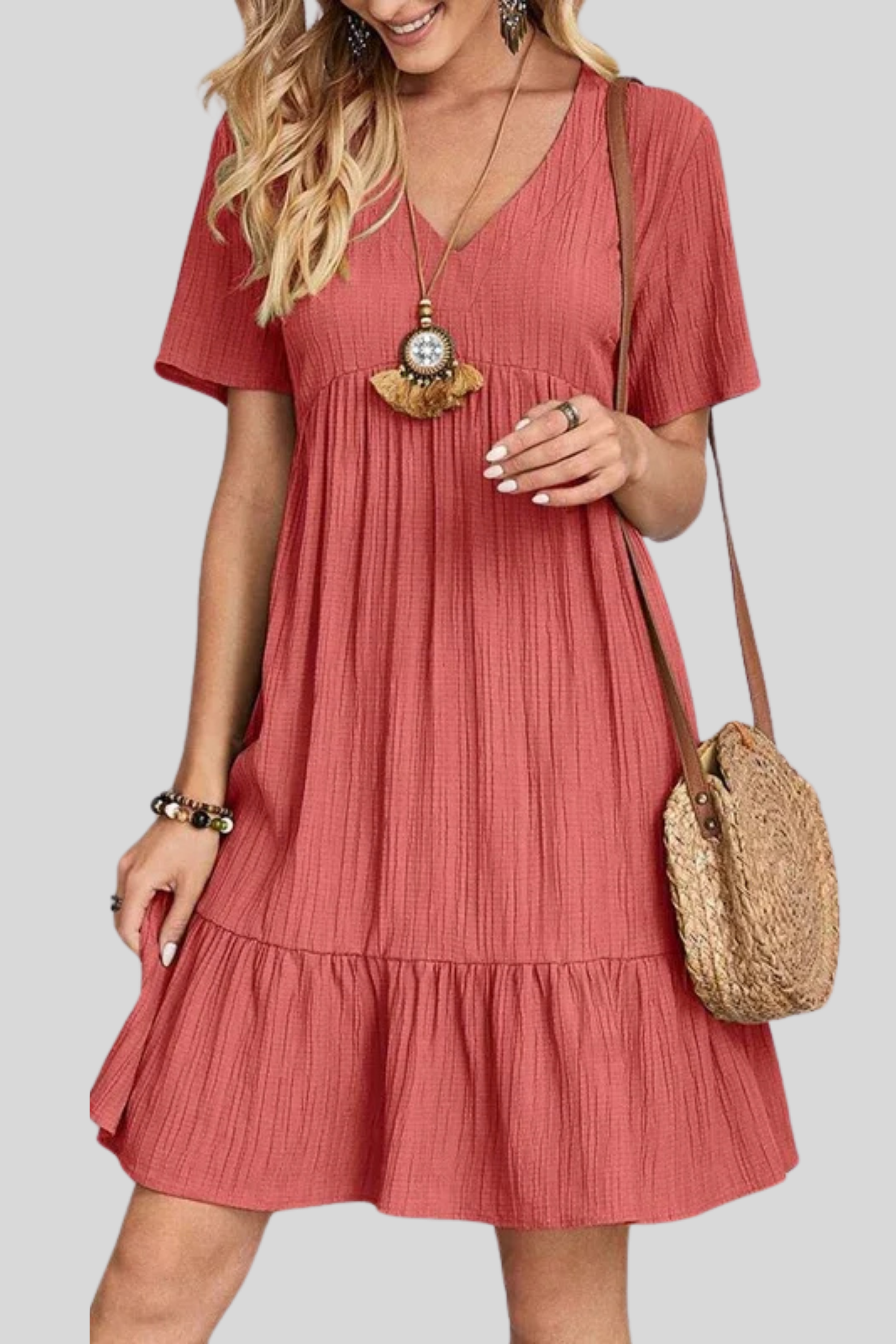 LUMA – Abito Vintage con Scollo a V