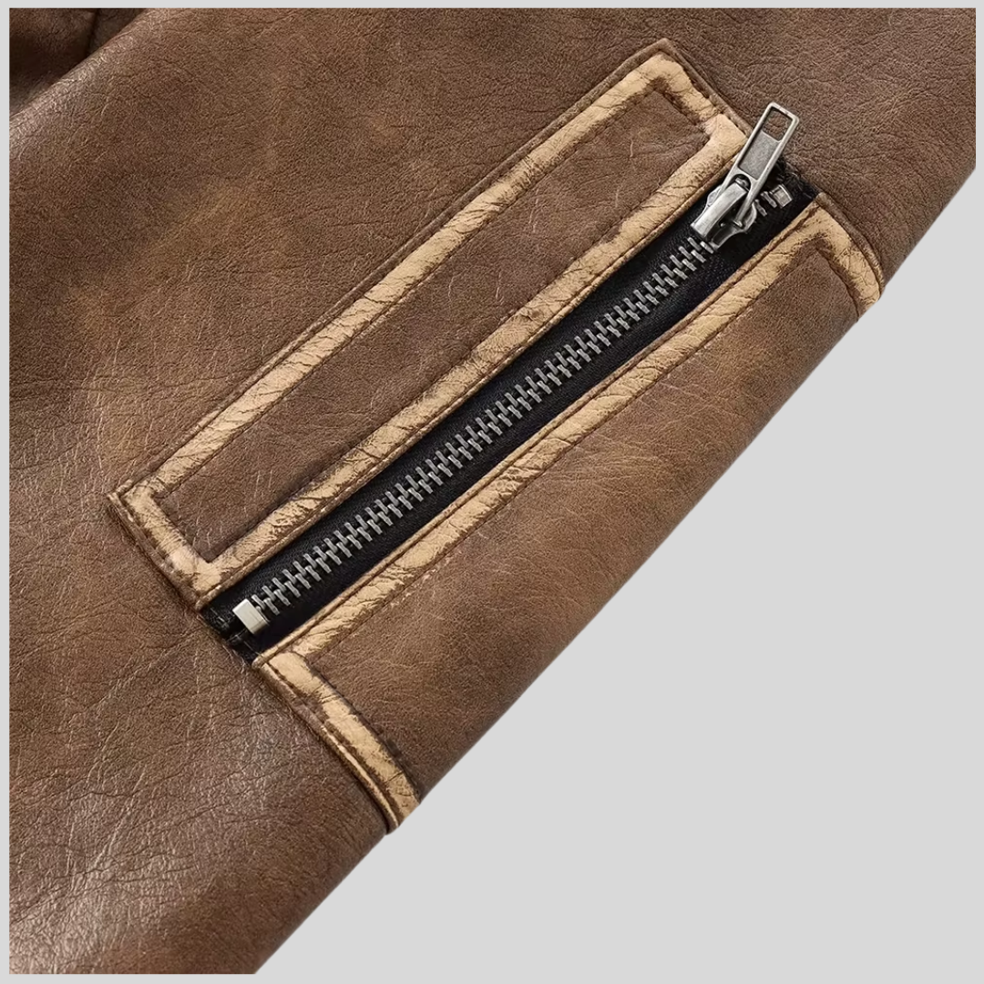 Giacca di pelle vintage di Valentina