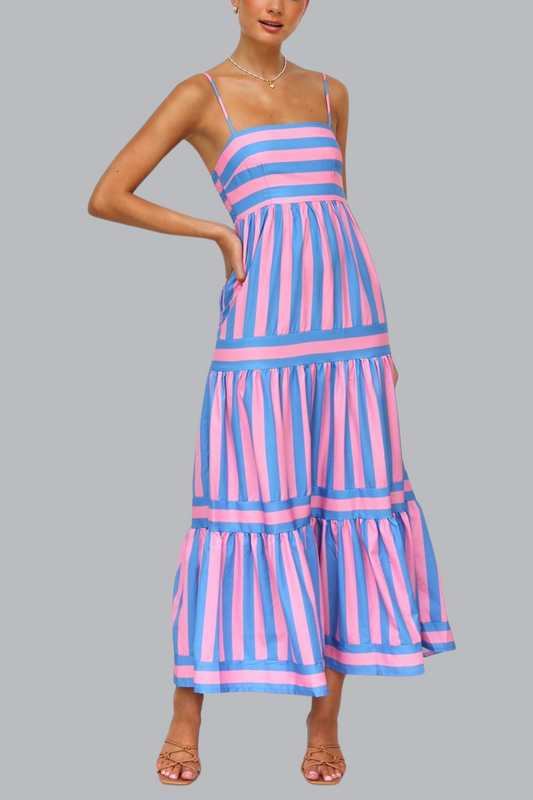 LUNA™- ABITO ELEGANTE A RIGHE