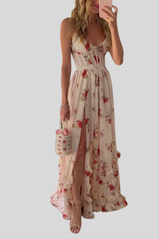 Valentina™| Abito lungo a fiori