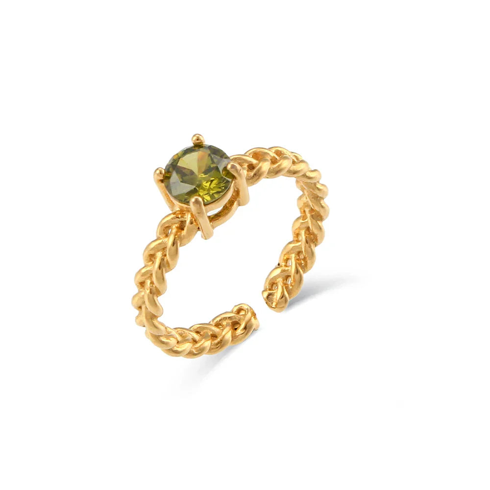 Classy Woven Band Diamond Ring