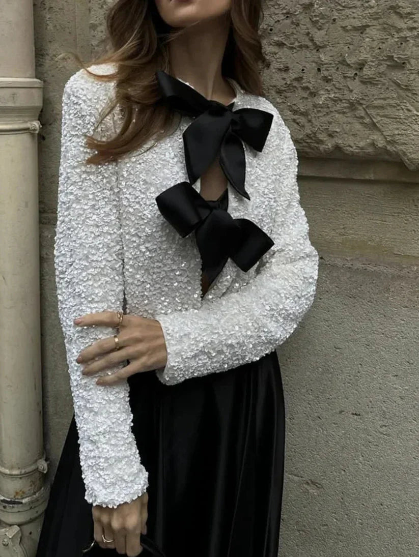 Valentina™| Top con fiocco