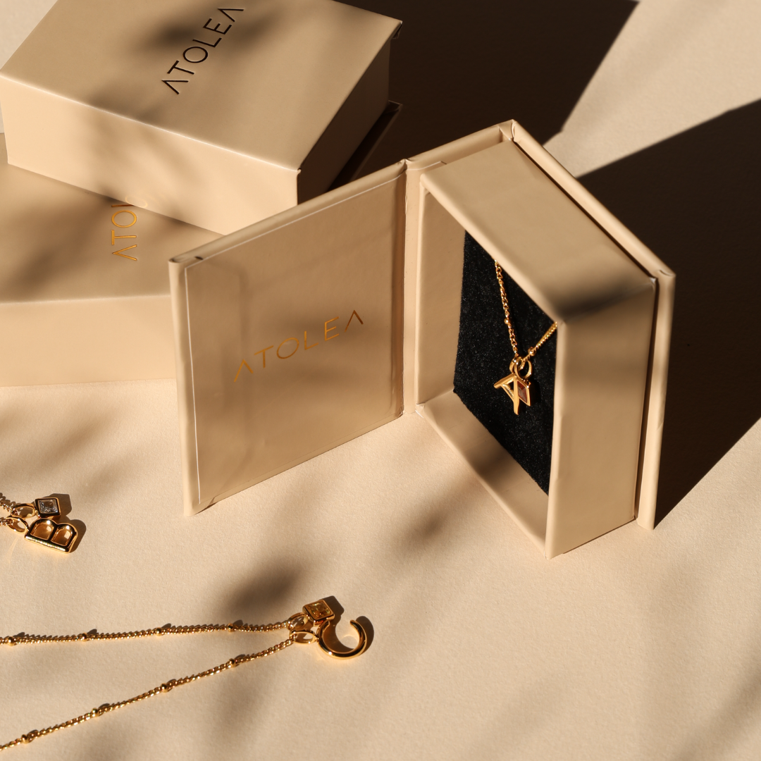 Valentina™| Collana con iniziali e pietre di nascita