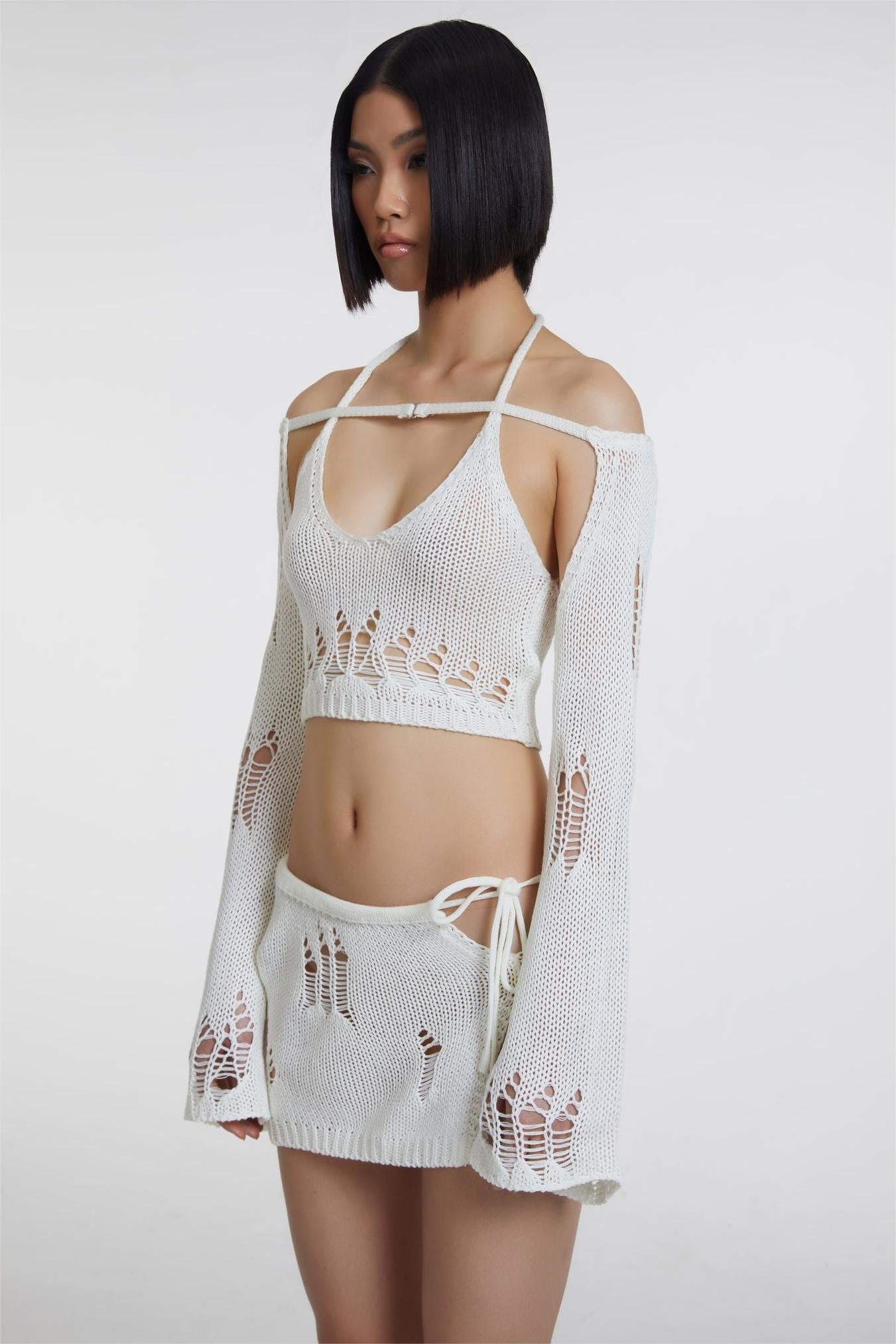 Valentina™| Set di 3 pezzi con tagli a maglia