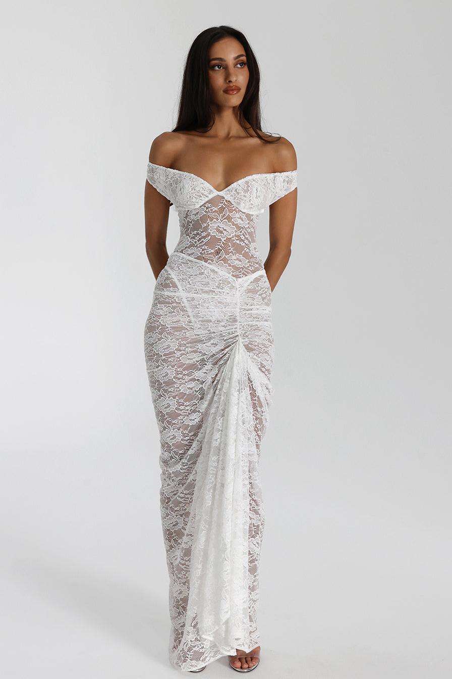 Valentina™| Set di body off shoulder e maxi gonna in pizzo