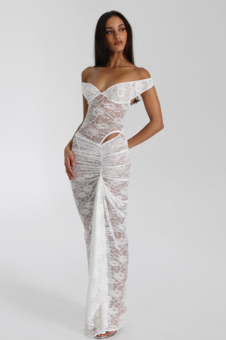 Valentina™| Set di body off shoulder e maxi gonna in pizzo