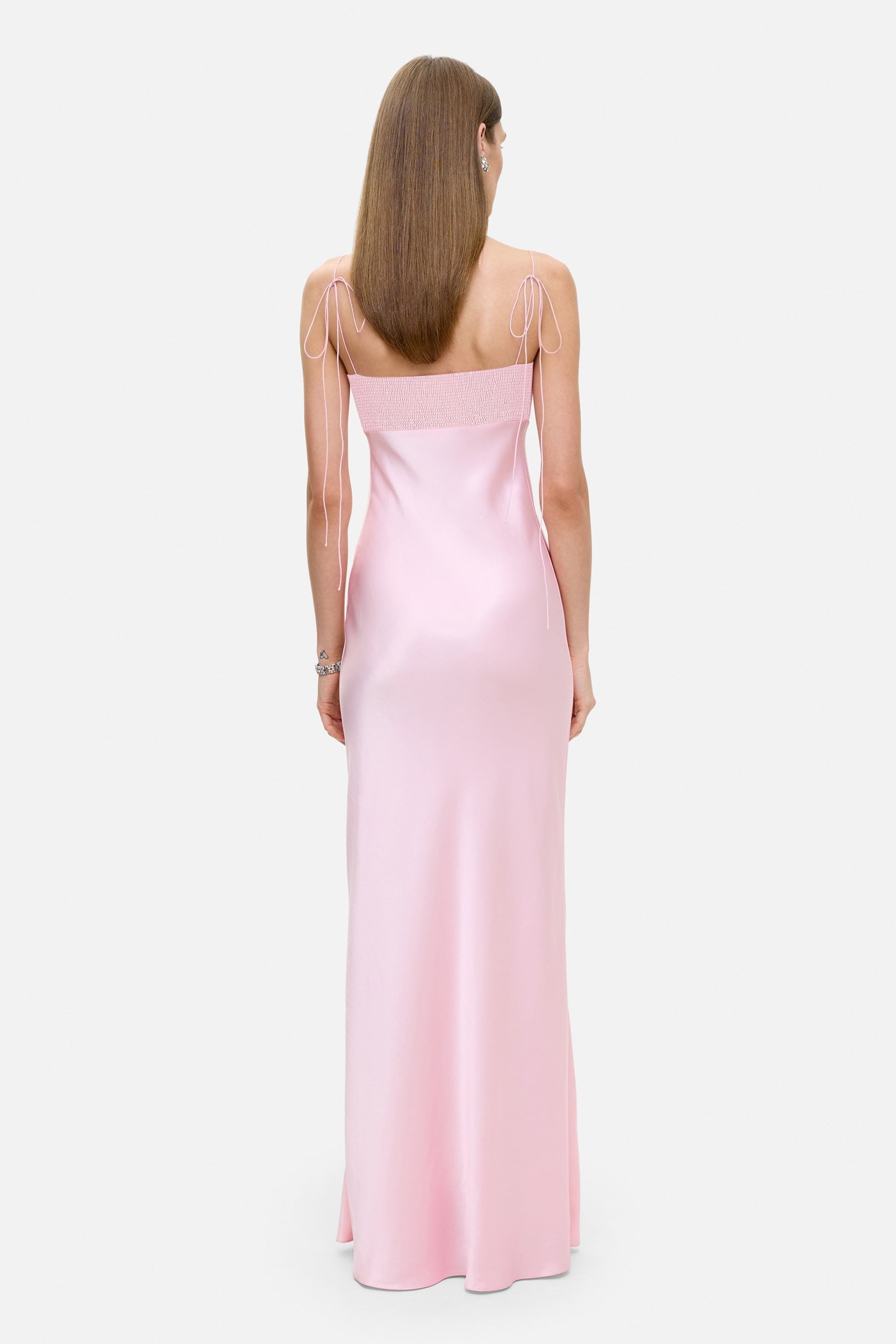Valentina™| Maxi abito cut-out in raso