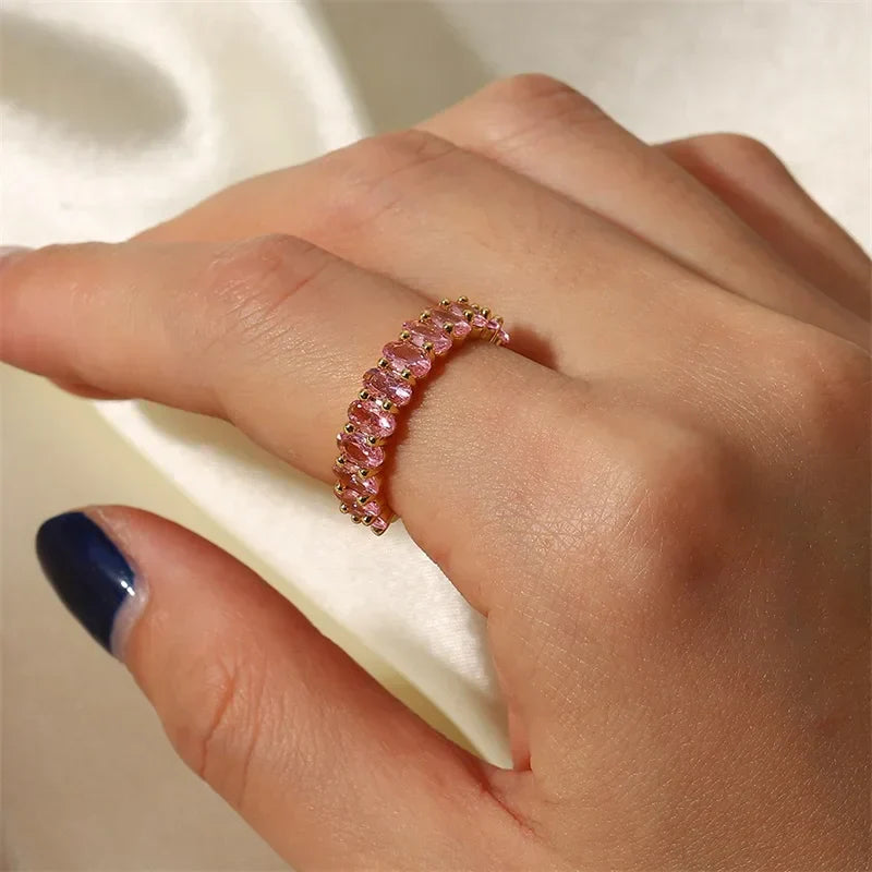 Valentina™| Anello con diamante taglio ovale