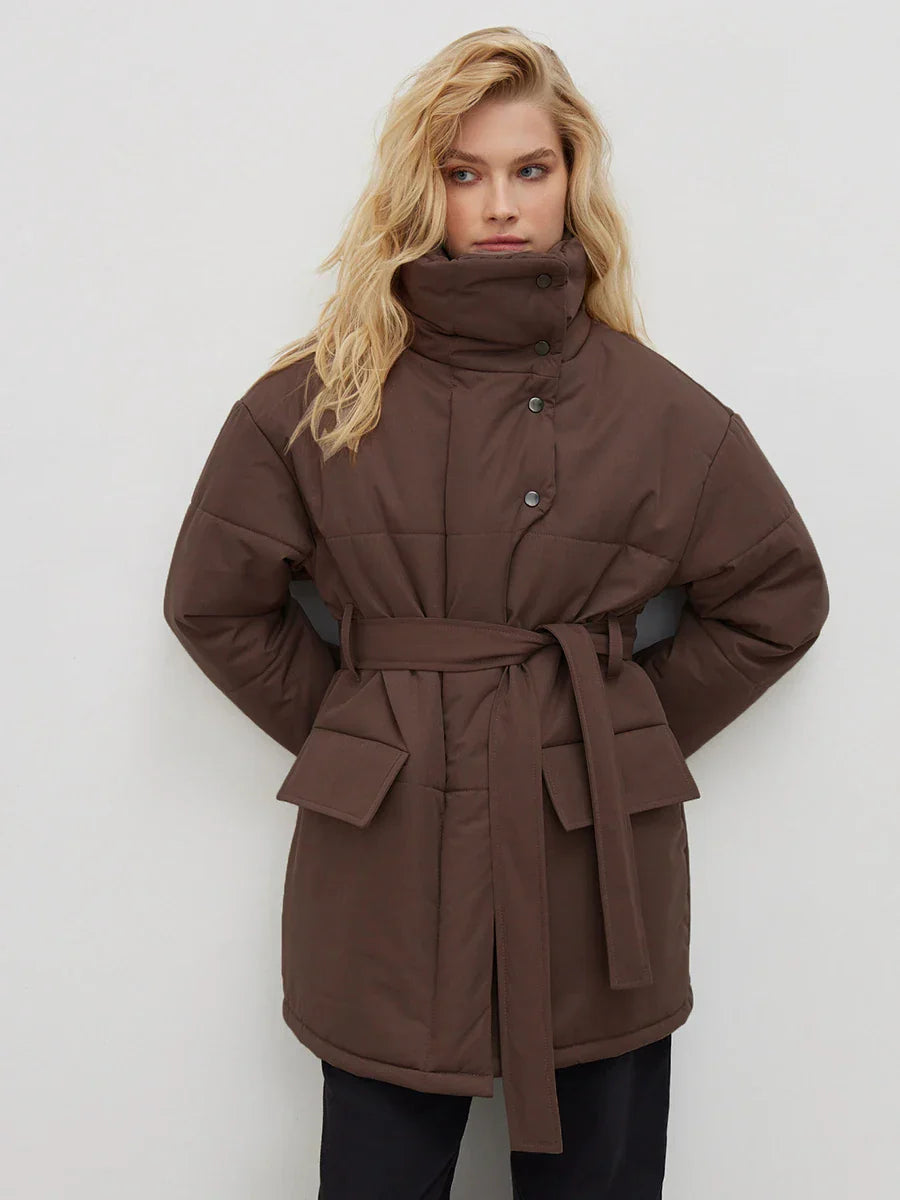 Valentina™| Parka invernale con cintura norvegese