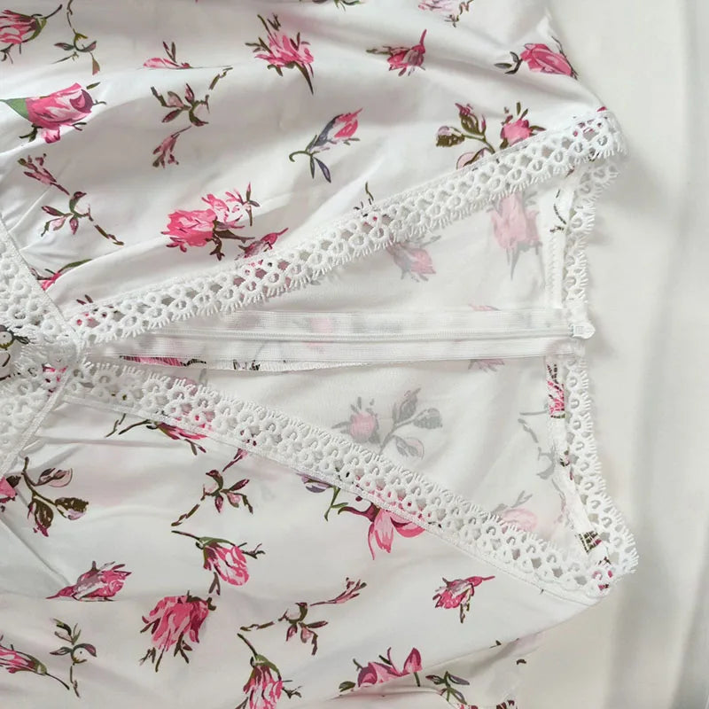 Valentina™| Abito elegante e morbido con stampa floreale e scollo a V