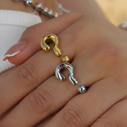 Dainty Confusion Question Ring