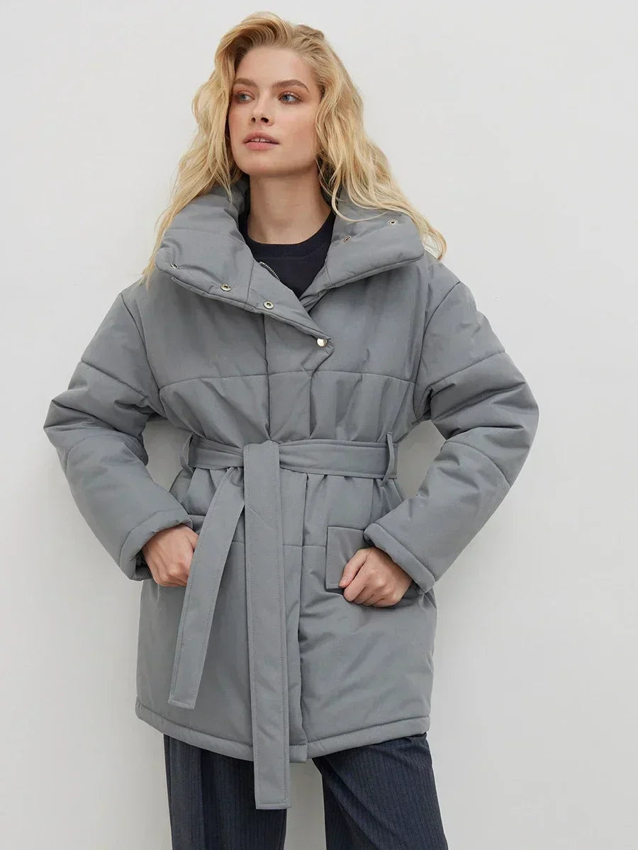 Valentina™| Parka invernale con cintura norvegese
