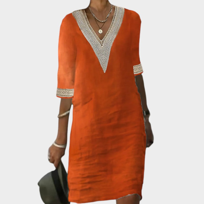 Serena β Abito casual in cotone e lino