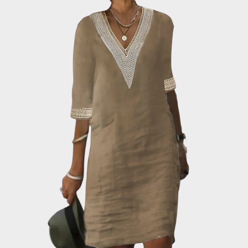 Serena β Abito casual in cotone e lino