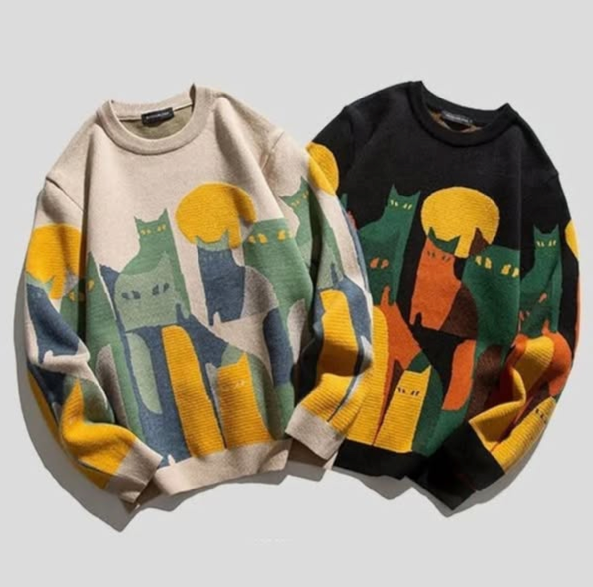 Maglione™ | Gatto al chiaro di luna