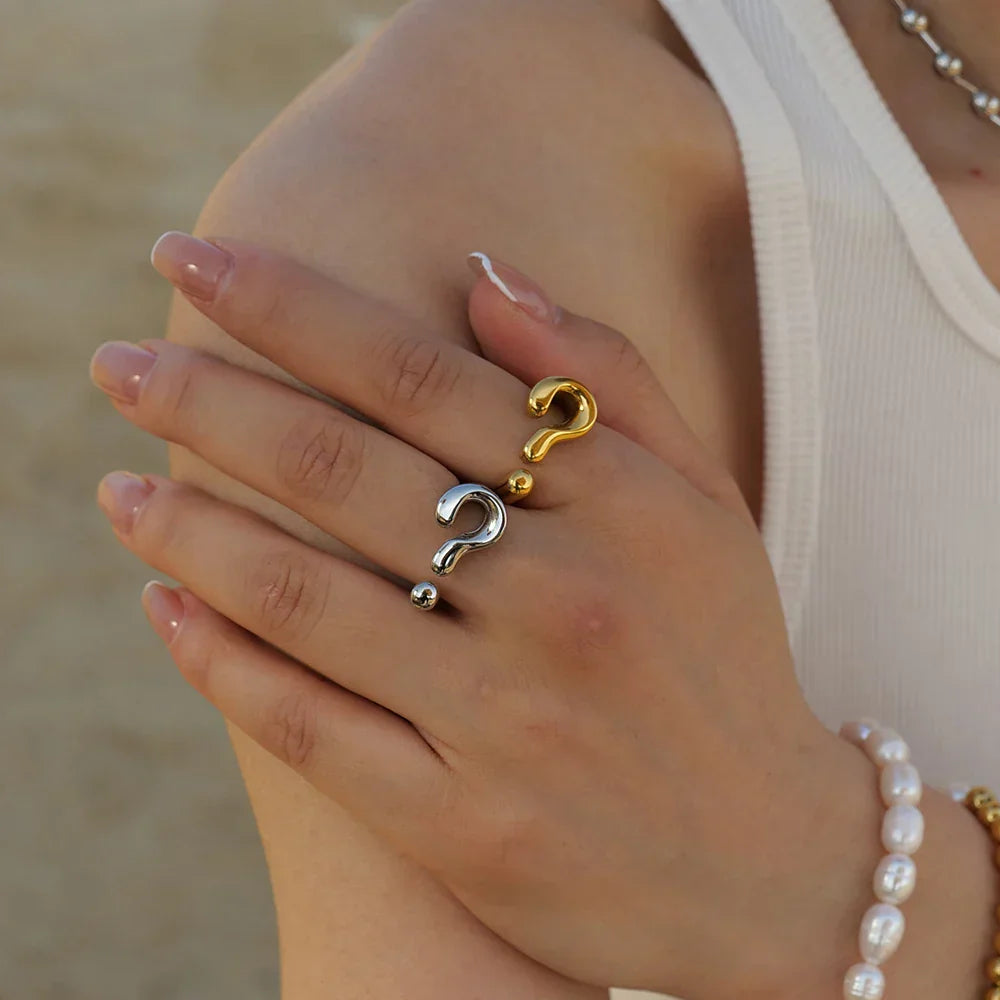 Dainty Confusion Question Ring