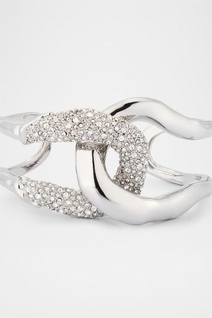 Valentina™| Bracciale in metallo con strass