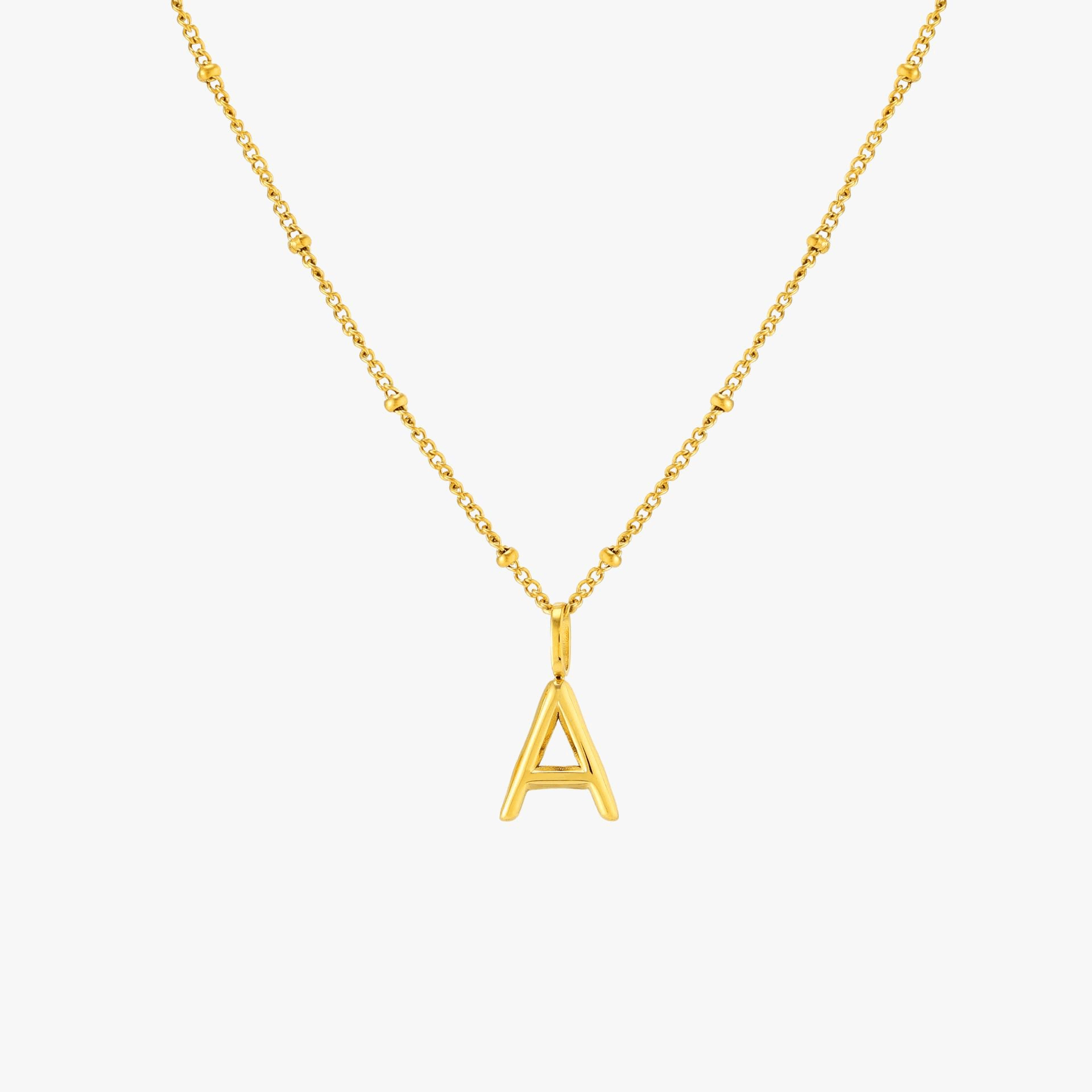 Valentina™| Collana con iniziali e pietre di nascita