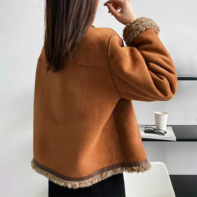 Valentina™| Giacca con rifiniture in shearling
