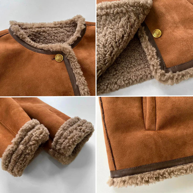 Valentina™| Giacca con rifiniture in shearling