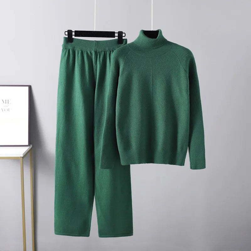 Savrani™ | Completo due pezzi Lounge in maglia a treccia