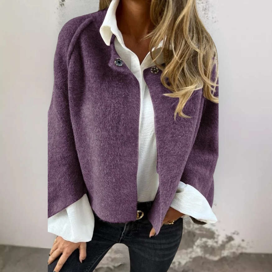 Valentina™ | Cardigan Elegante con Dettagli in Camicia