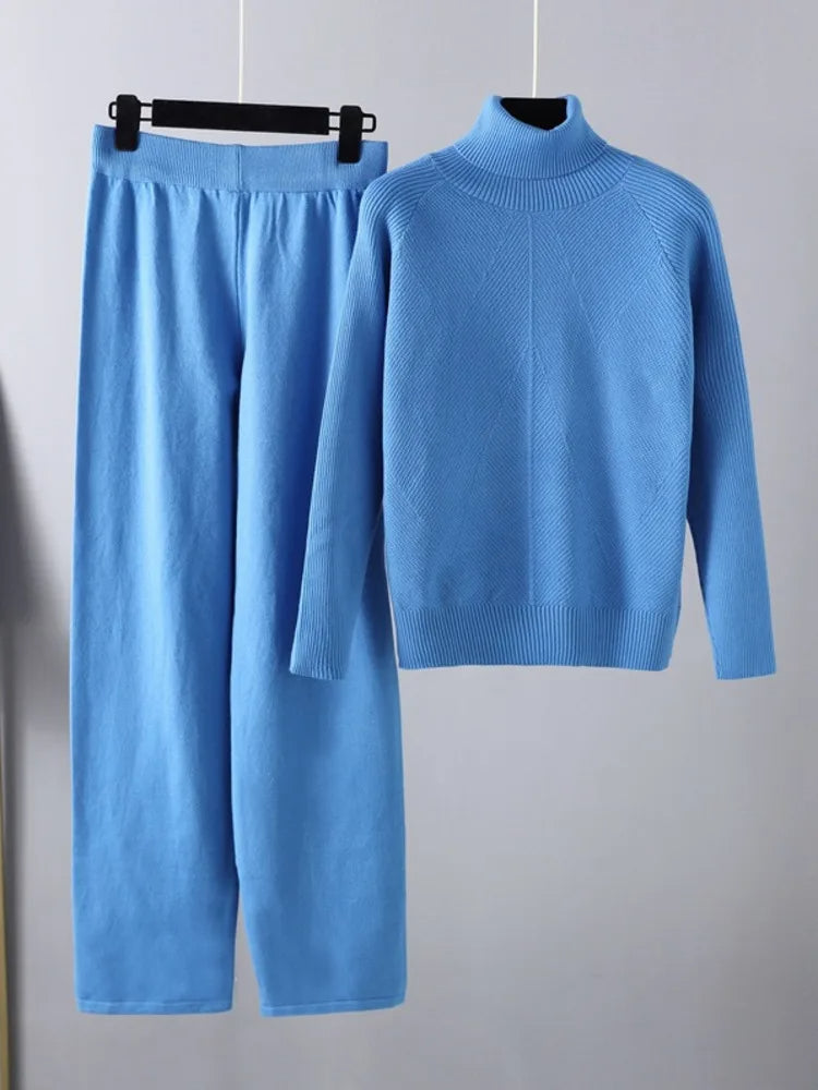 Savrani™ | Completo due pezzi Lounge in maglia a treccia