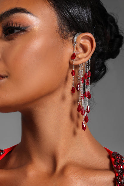 Valentina™| Crystal Drop Ear Clip One Piece