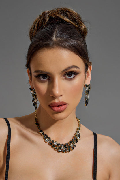 Valentina™| Set di collana e orecchini con diamanti