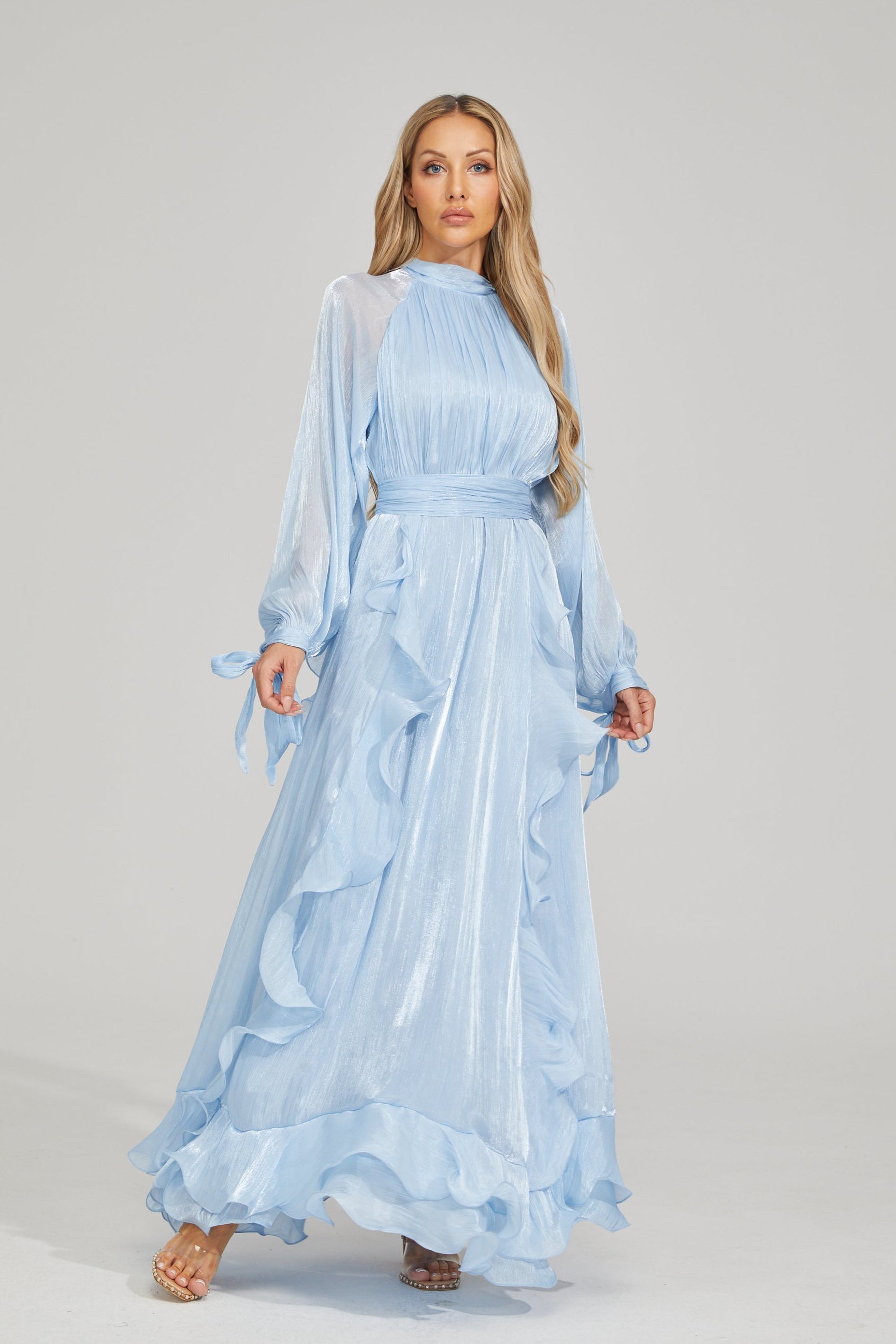 Valentina™| Maxi abito blu noir