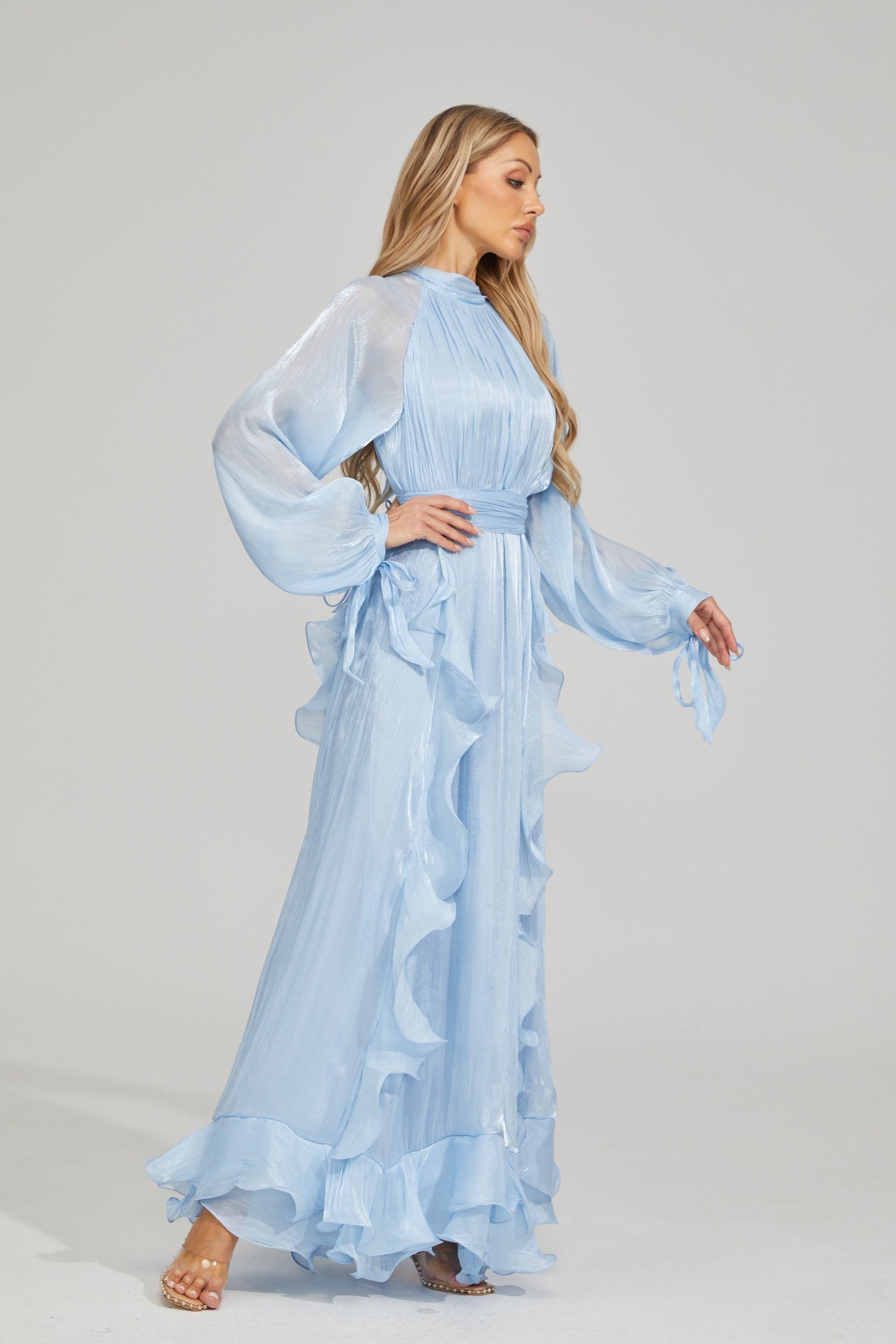 Valentina™| Maxi abito blu noir