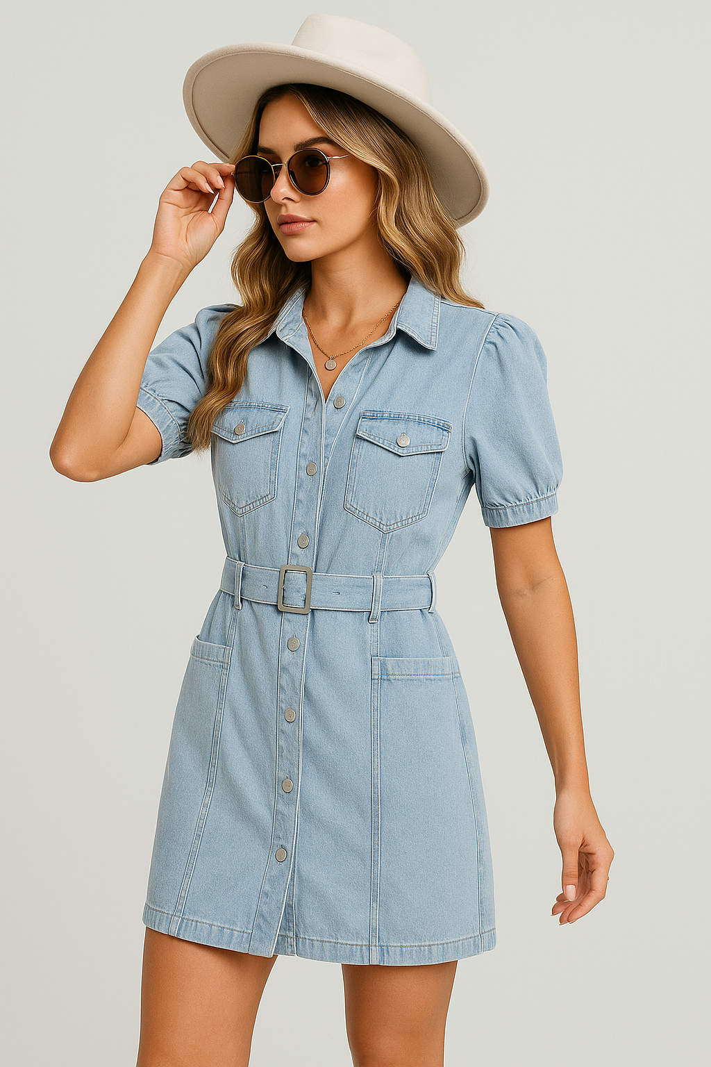 Valentina™| Abito in denim Bella