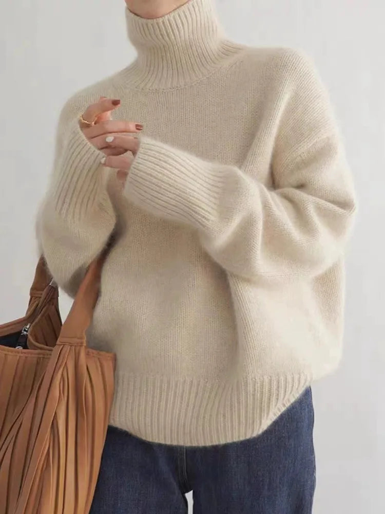 Valentina™ – Maglione elegante con collo alto per le giornate autunnali
