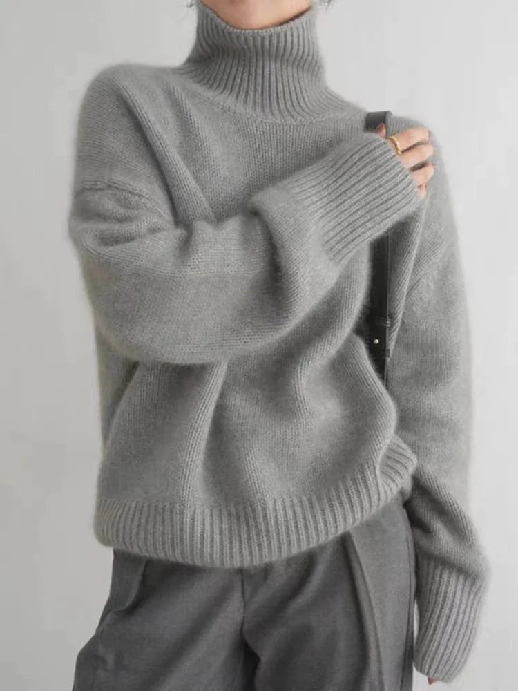 Valentina™ – Maglione elegante con collo alto per le giornate autunnali