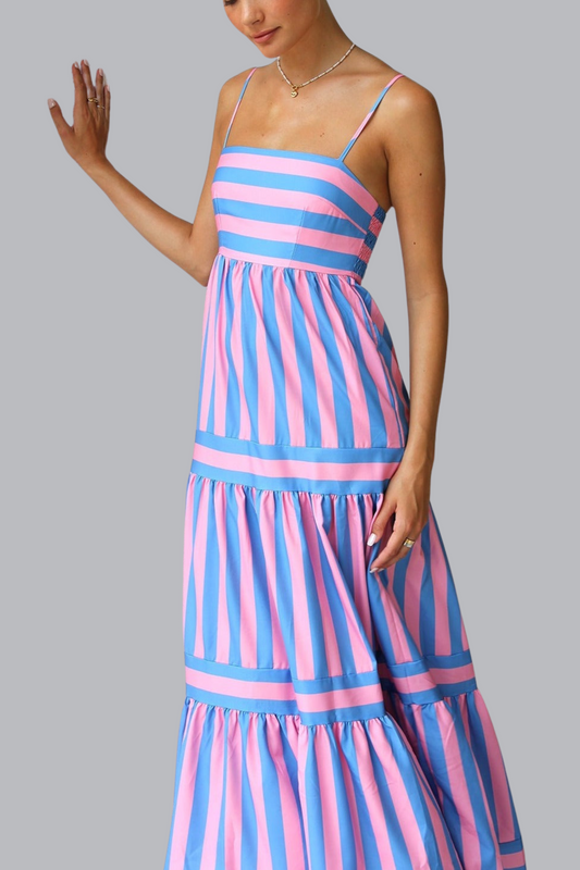 LUNA™- ABITO ELEGANTE A RIGHE