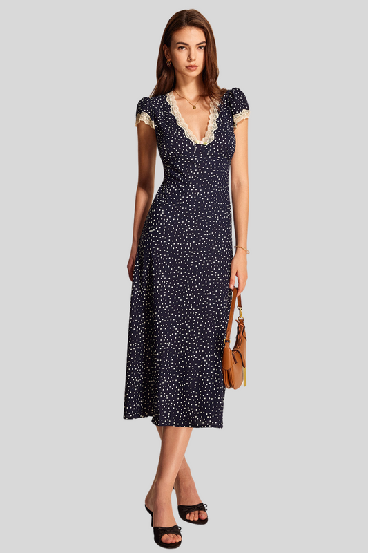 Dolce Puntino – Abito in pizzo a pois