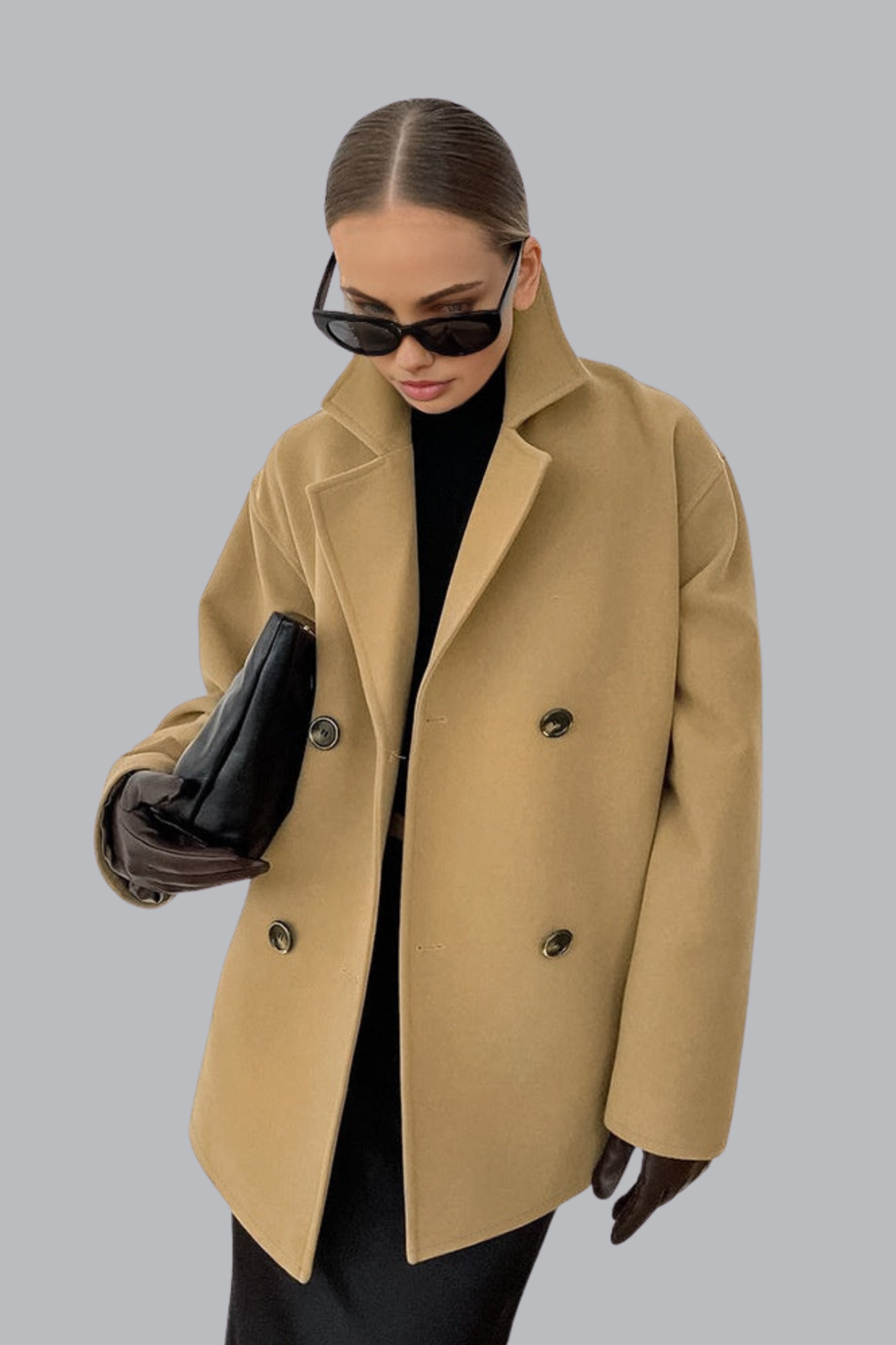 Valentina™| Giacca calda con risvolto