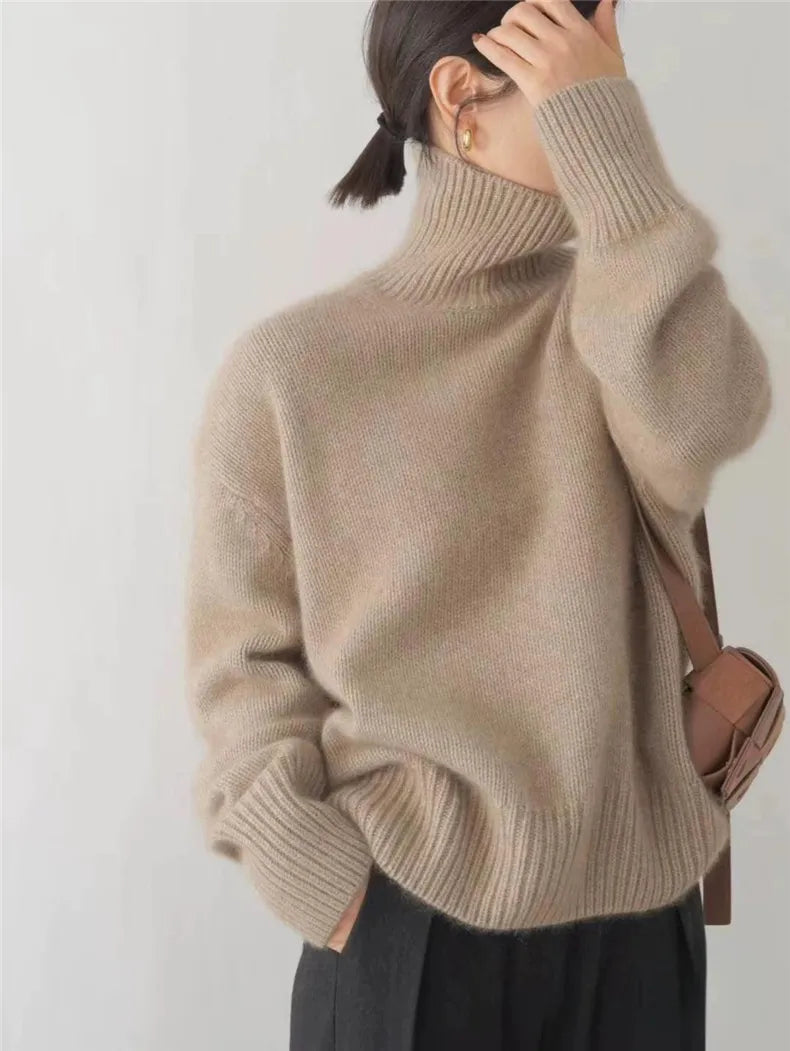 Valentina™ – Maglione elegante con collo alto per le giornate autunnali
