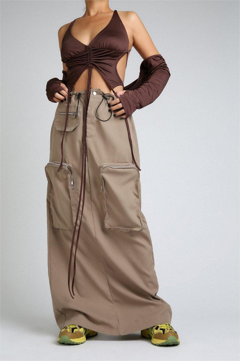 Valentina™| Set di pantaloni e top in pizzo senza schienale