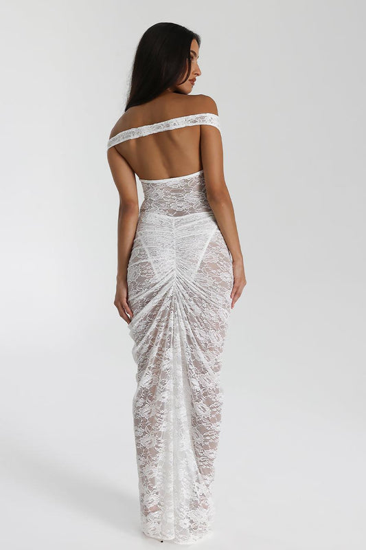 Valentina™| Set di body off shoulder e maxi gonna in pizzo