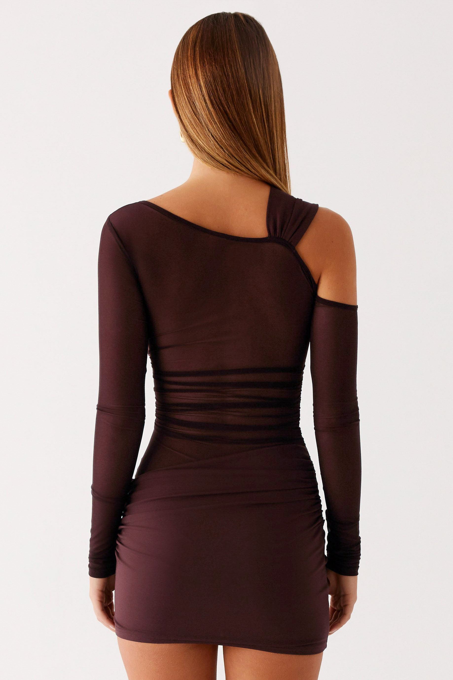 Valentina™| Mini abito a maglia con maniche lunghe e nodi