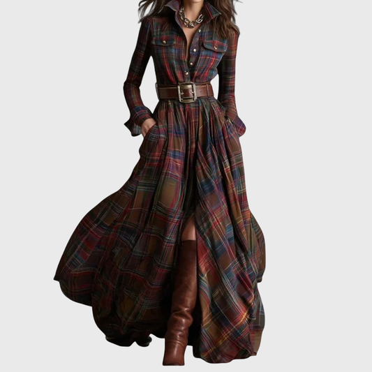 Valentina™ | Maxi abito a quadri