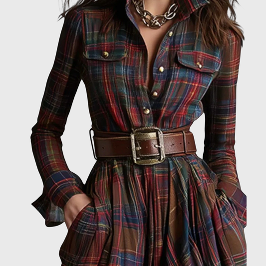 Valentina™ | Maxi abito a quadri