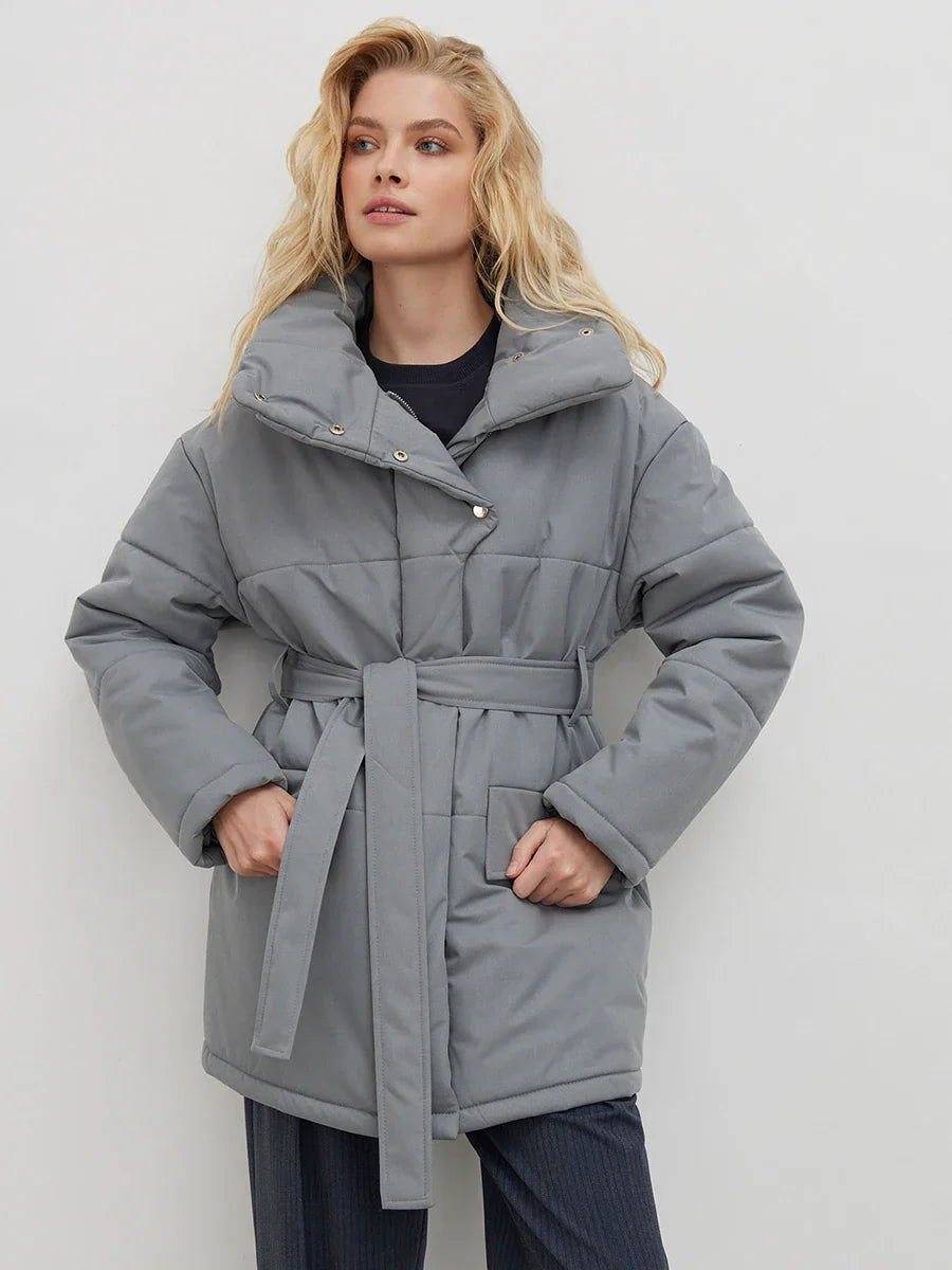 Valentina™| Parka invernale con cintura norvegese